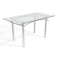Mesa P- Cozinha Elba C- Tampo De Vidro 150cm Cromada - Kappesberg - 1