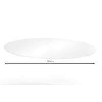 Conjunto: Mesa Sala Jantar Volga C- Tampo De Vidro 95cm E 4 Cadeiras Zaria Cromada - Boucle Bege - Kappesberg - 3