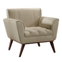 Conjunto - 2 Poltronas Lise Luxo Madeira Maciça Castellar Linho Bege