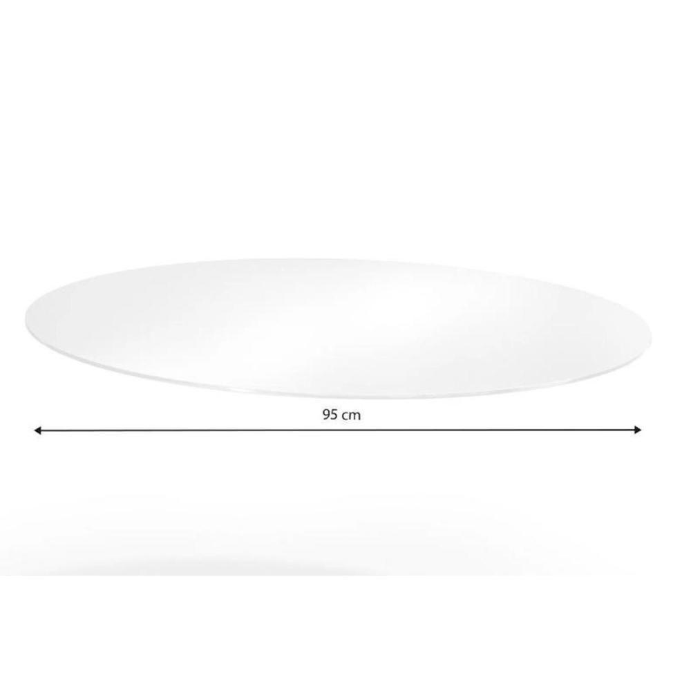 Conjunto: Mesa De Cozinha Volga C- Tampo De Vidro 95cm E 4 Cadeiras Zaria Cromada - Boucle Cinza - Kappesberg - 3