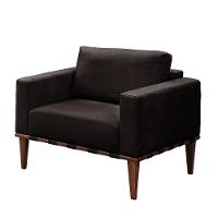 Conjunto - 2 Poltronas Bella Luxo Madeira Maciça Castellar Corino Preto