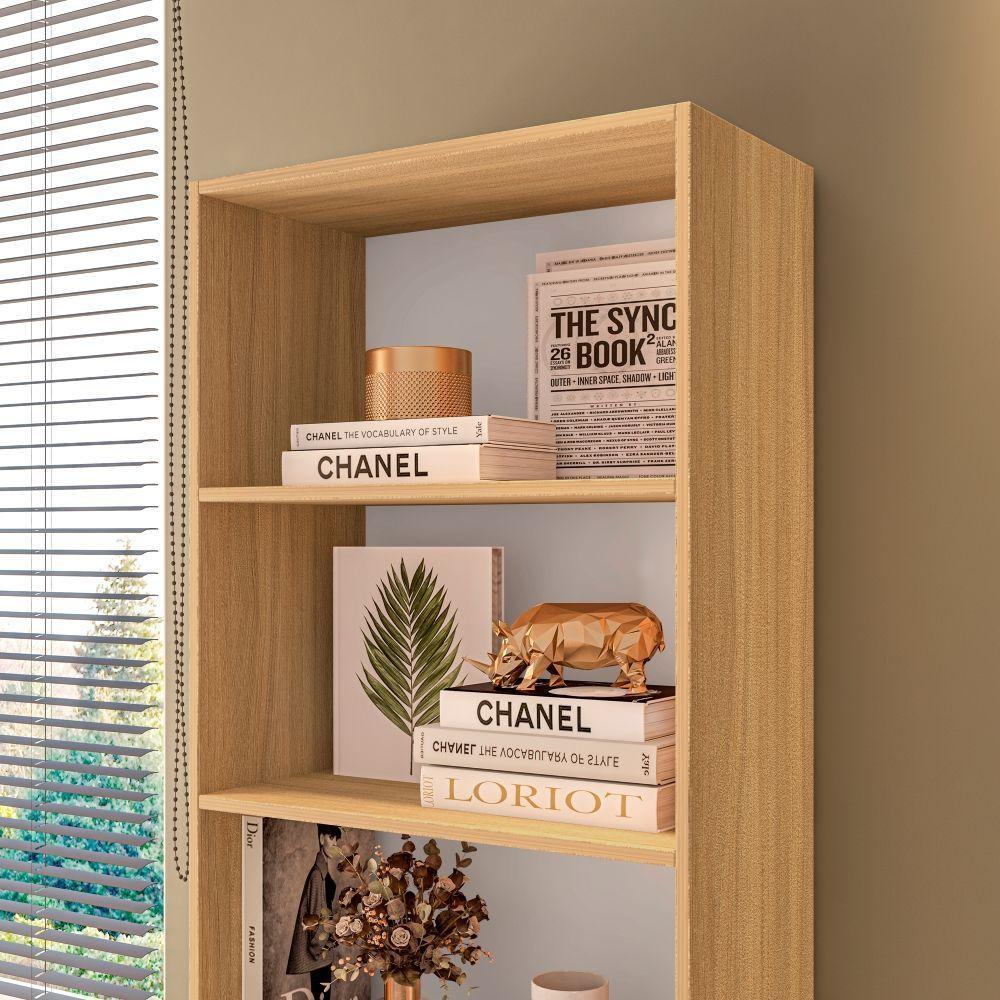 Estante Livreiro Multiuso Eliana Com 5 Nichos Montana - 5