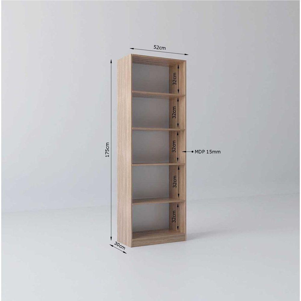 Estante Livreiro Multiuso Eliana Com 5 Nichos Montana - 6