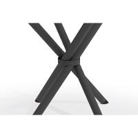 Mesa P- Cozinha Volga C- Tampo De Vidro Quadrado 90cm Preto - Kappesberg