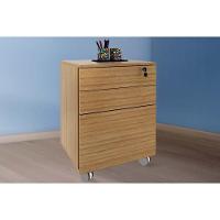 Gaveteiro P- Escritório Me4148 C- Chave E Rodízio Amêndoa - Tecno Mobili - 1