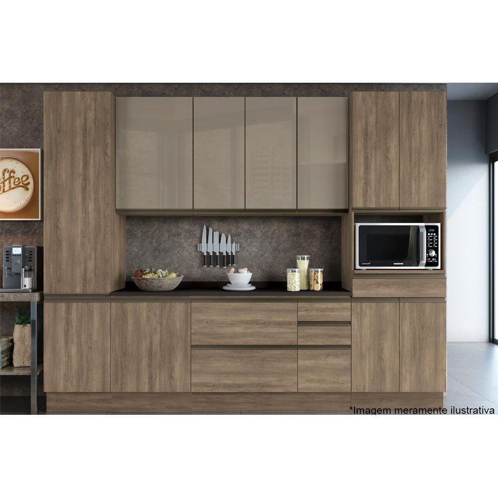 Balcão Cozinha P- Cooktop C- Tampo Maxxi G742 C- 1 Porta 60cm Nogal - Kappesberg - 4