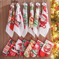 Kit 2 Peças Natalino Pano De Prato E Luva De Forno Bene Casa Bolas De Natal - 7