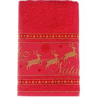 Kit 3 Toalha De Banho Feliz Natal 90% Algodão 400g/m² 68x135cm Bene Casa Vermelho - 3