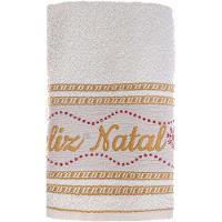 Kit 4 Toalha De Banho Feliz Natal 90% Algodão 400g/m² 68x135cm Bene Casa Pérola - 3