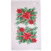 Kit 2 Peças Natalino Pano De Prato E Luva De Forno Bene Casa Flor De Natal - 3