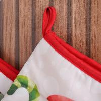 Kit 2 Peças Natalino Pano De Prato E Luva De Forno Bene Casa Flor De Natal - 5