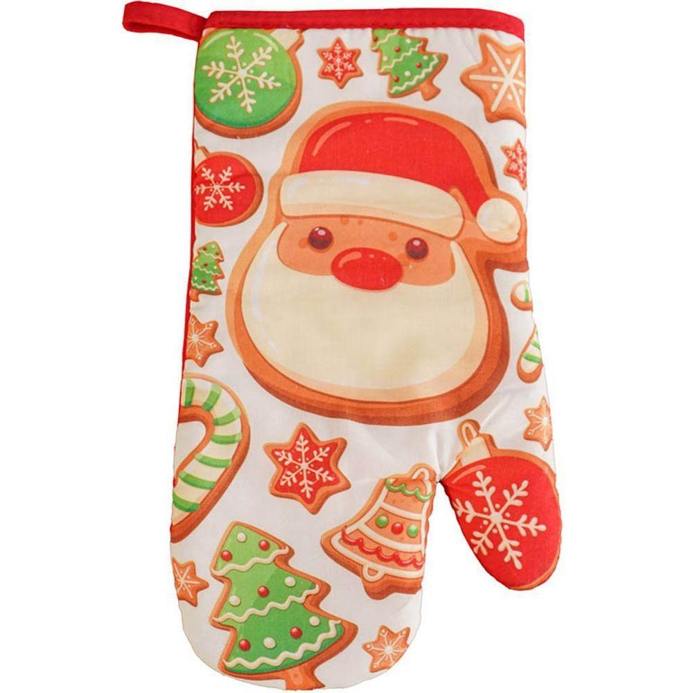 Kit 2 Peças Natalino Pano De Prato E Luva De Forno Bene Casa Docinho De Natal - 3