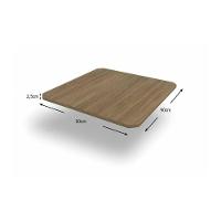 Conjunto: Mesa Sala Jantar Volga C- Tampo De Madeira 90cm E 4 Cadeiras Zaria Cromada-nogueira - Boucle Bege - Kappesberg