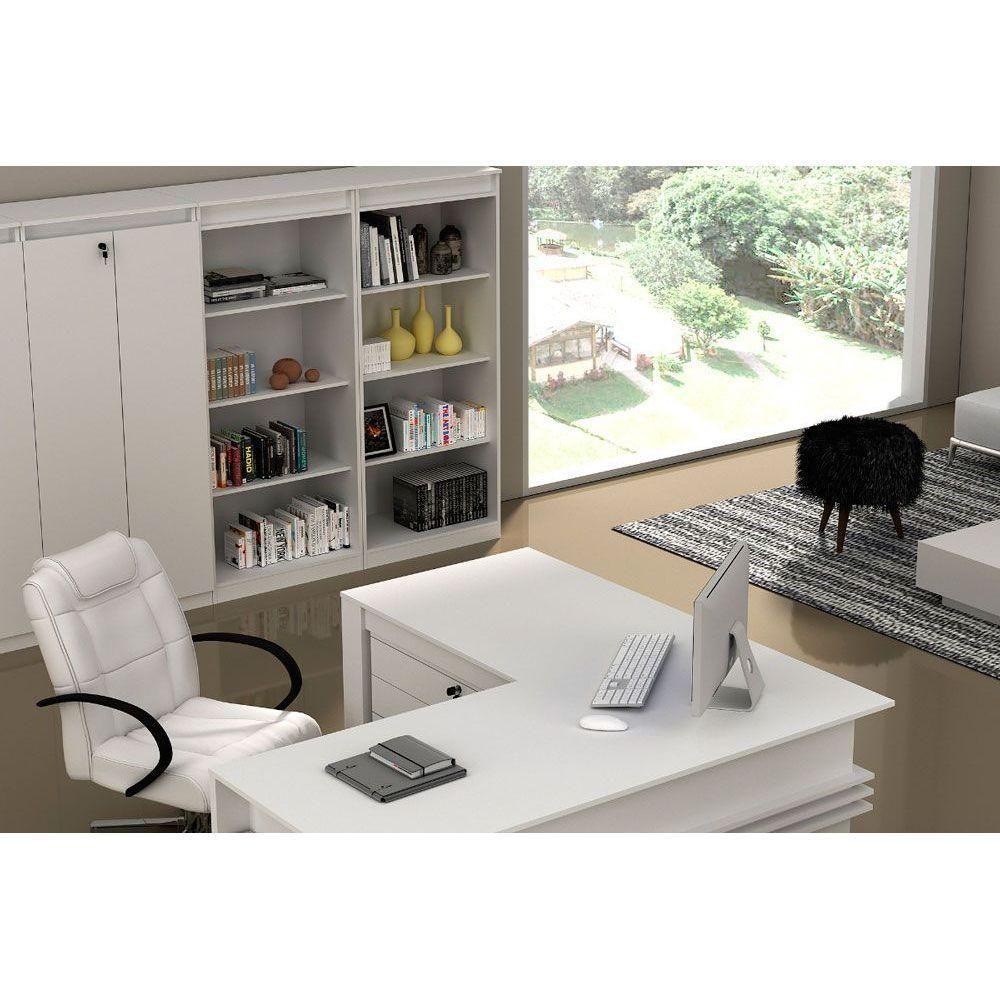 Estante Livreiro Solteiro Me4150 C- 3 Prateleiras Amêndoa - Tecno Mobili - 5