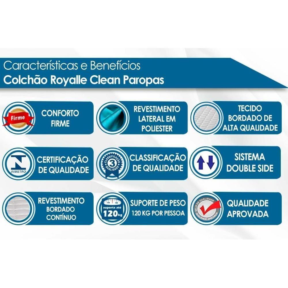 Colchão Solteiro Ortopédico D23 Royalle Rustico Prata (88x188x20) - Paropas - 2