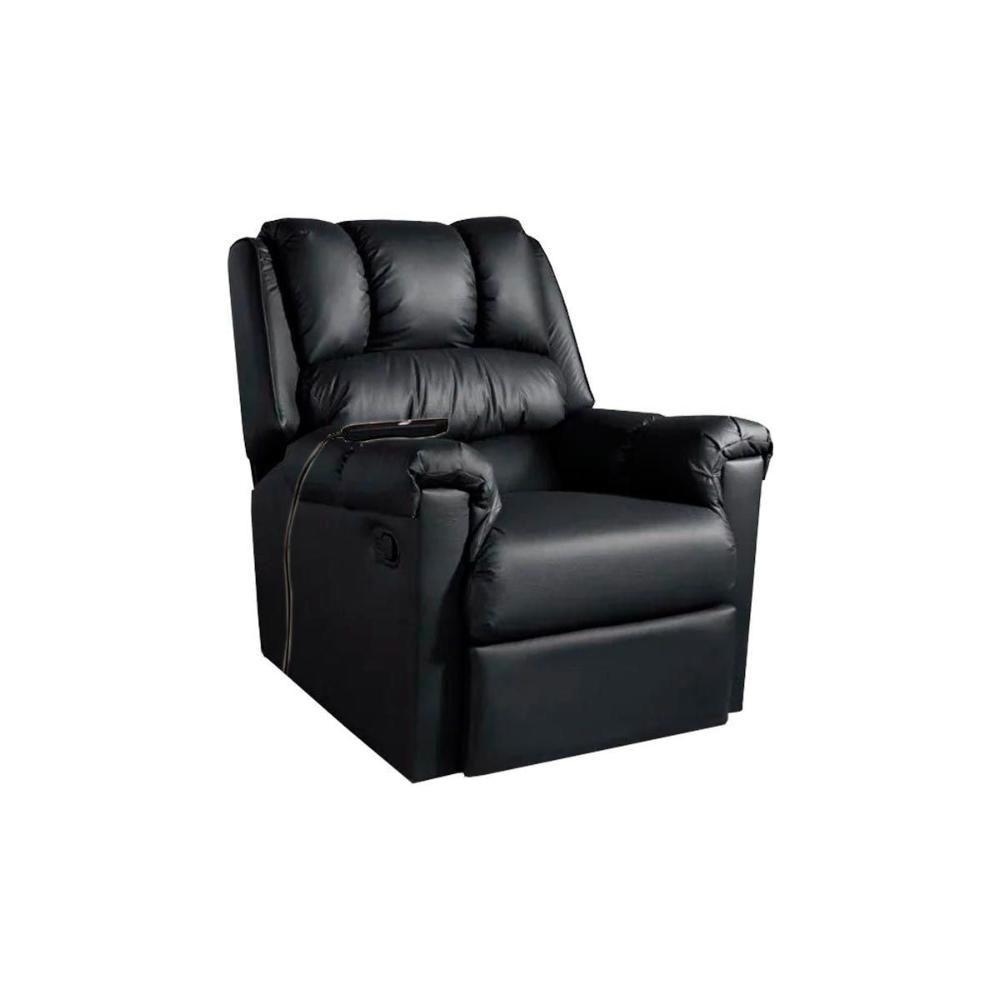 Poltrona Reclinável C- Massagem P- Sala Vermont Zero Wall Courano Preto - Probel - 1
