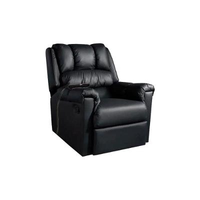 Poltrona Reclinável Vermont Zero Wall com Massagem Courano Preto para Sala de Estar Probel