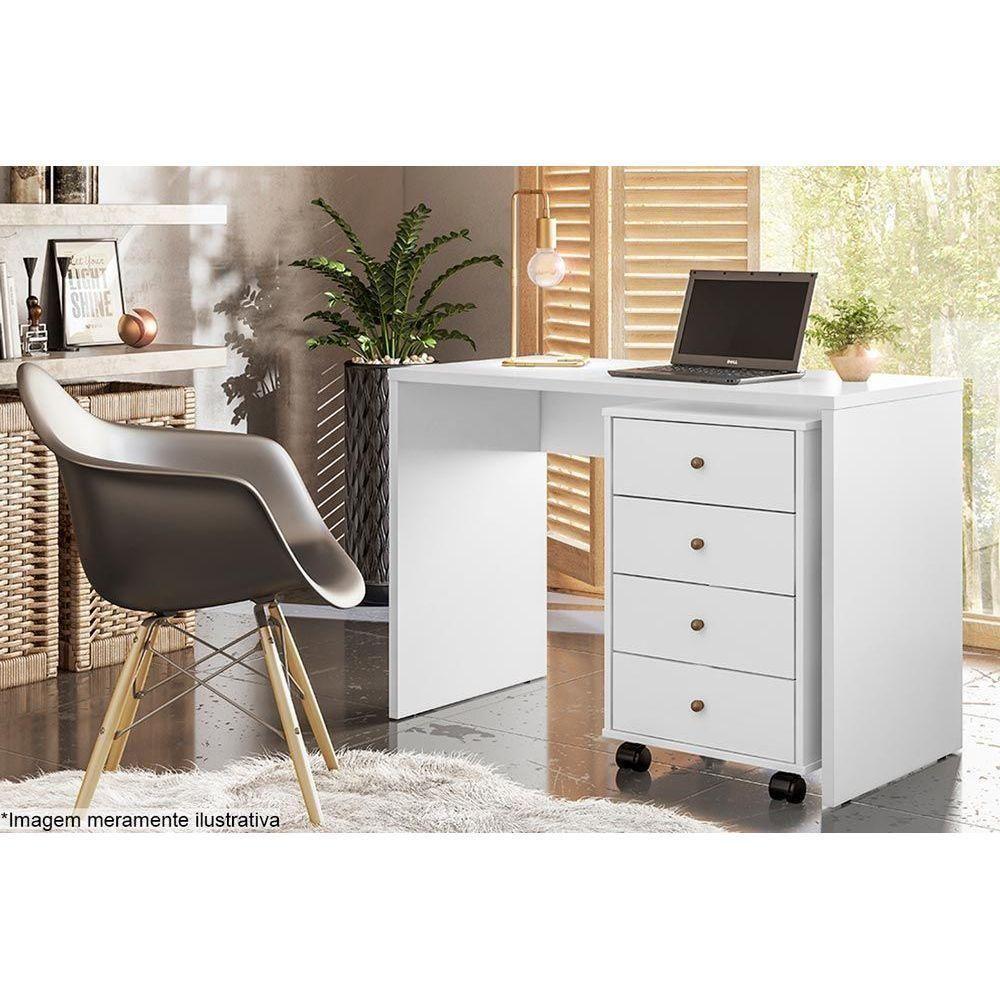 Mesa De Cabeceira Solteiro Presence C- 4 Gavetas Amêndola Touch - Demóbile - 10