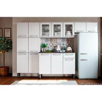 Balcão De Cozinha Modulado Evidence 7122 3 Portas E 1 Gaveta C- Tampo Branco - Bertolini - 5