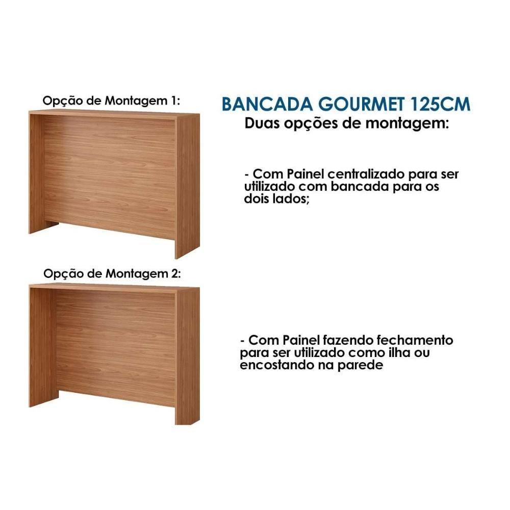 Balcão Ilha Cozinha Gourmet 125 Cm Cinamomo - Mgm - 2