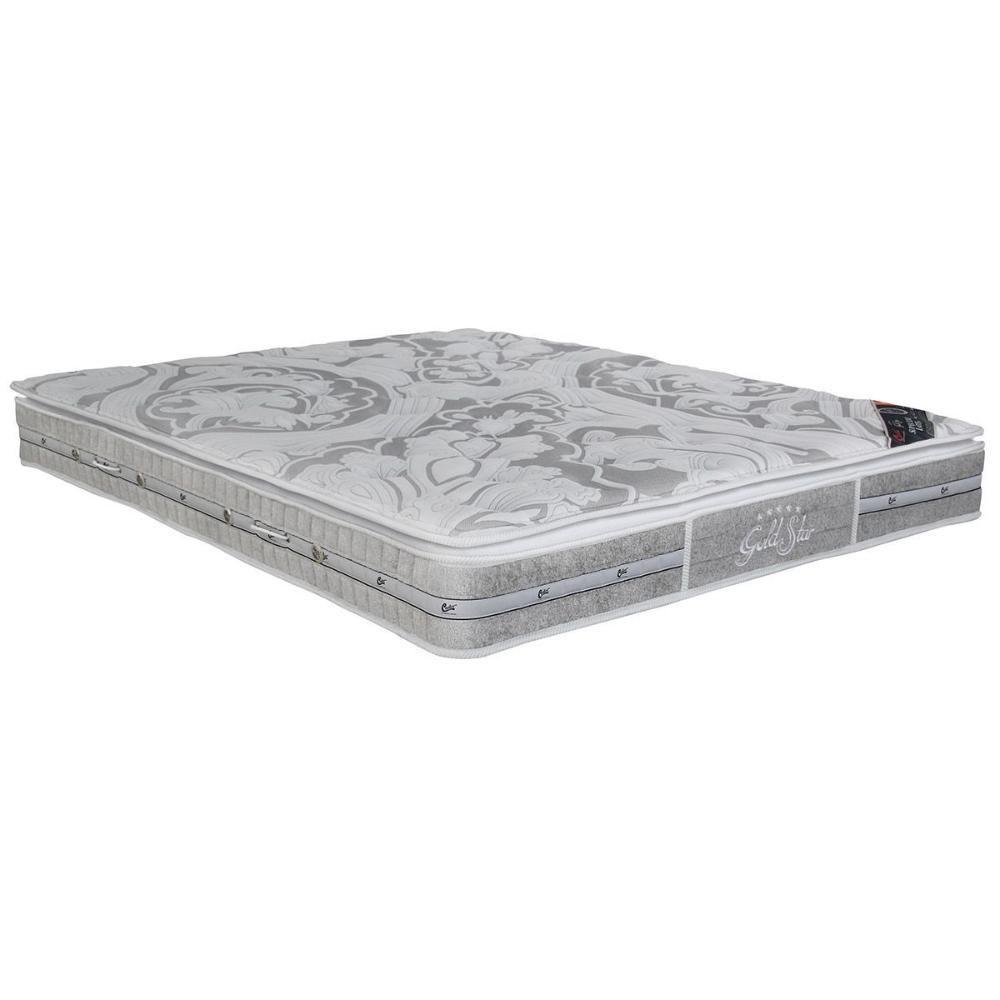 Colchão Casal Espuma Látex Molas Ensacadas Pocket Super Luxo Slx Pillow Top (138x188x30) - Castor - 1