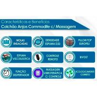 Cama Box King: Colchão Molas Masterpocket Ensacadas D Angelis Anjos Commodite + Base Crc Courano White (193x203)