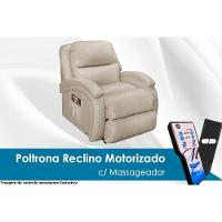 Poltrona Reclinável C- Massagem P- Sala Motorizada Vibro Divino Urbany Zero Wall Giro E Balanço Courano Bege - Probel - 3