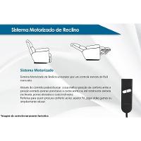 Poltrona Reclinável C- Massagem P- Sala Motorizada Vibro Divino Urbany Zero Wall Giro E Balanço Courano Bege - Probel - 8