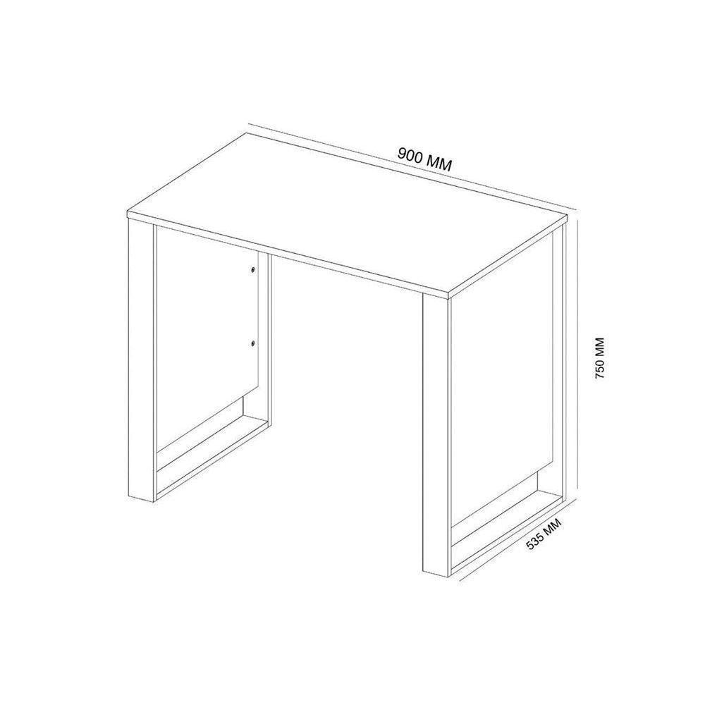 Mesa Computador Office Morada Amendola-grafito - Demóbile - 2