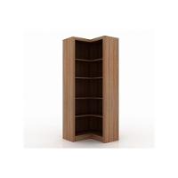 Estante Livreiro Solteiro Me4132 De Canto C- 4 Prateleiras Amêndoa - Tecno Mobili - 1