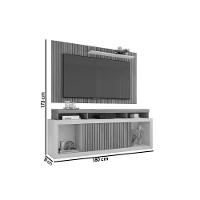 Estante P- Sala Até 60 Pol New Oscar C- Rodízios 180x174cm Buriti-fendi - Caemmun - 2