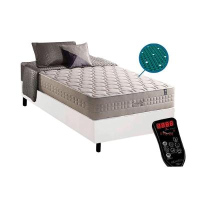 Cama Box Solteiro: Colchão Molas Masterpocket Ensacadas D Angelis Anjos Commodite + Base Crc Courano White (96x203)