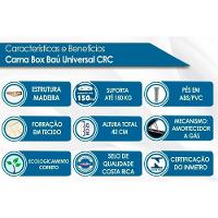 Cama Box Baú Universal Solteiro Rústico Brown (79x198x36) - Paropas - 3