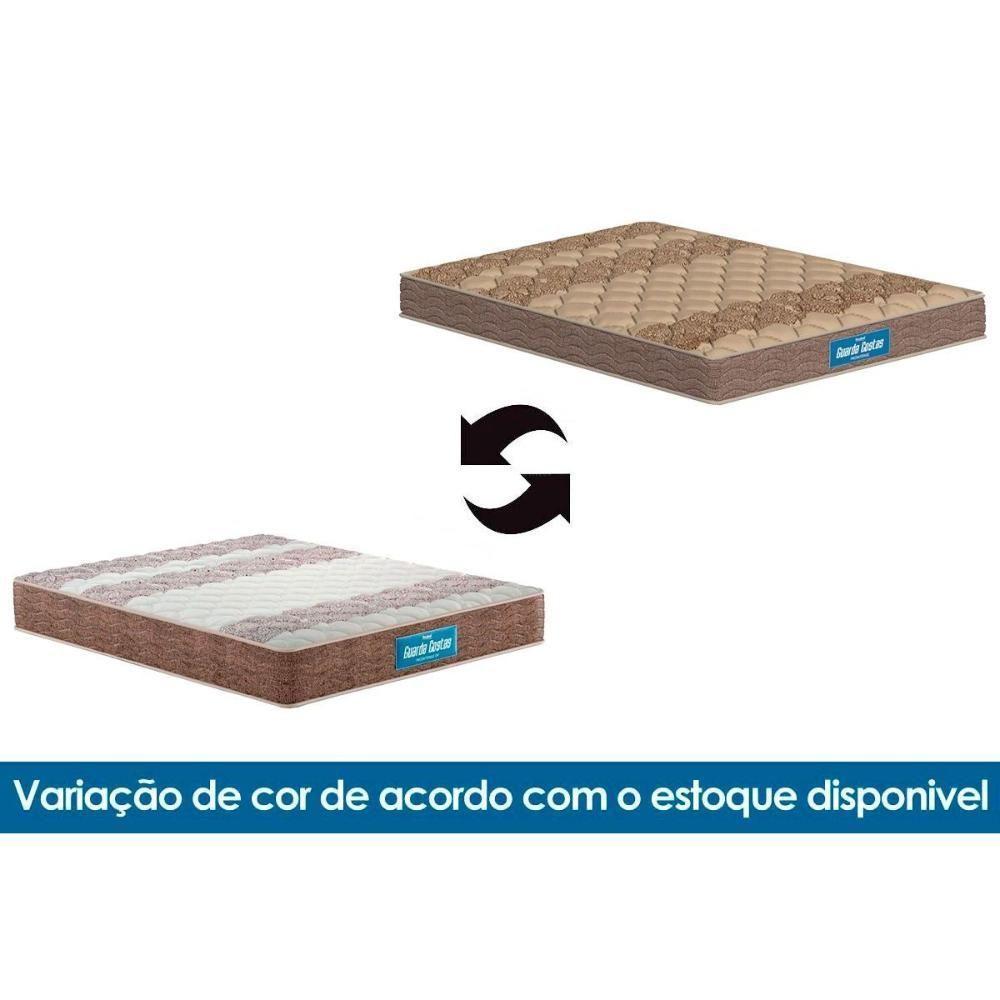 Cama Box Viúva: Colchão Ortopédico Probel D33 Firmepedic Guarda Costas Próintense Brown + Base Crc Suede Brown (128x188) - 3