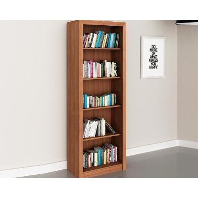 Estante Livreiro Solteiro Me4104 C- 4 Prateleiras Amêndoa - Tecno Mobili