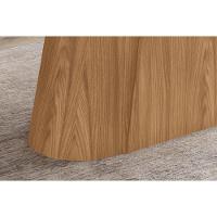 Mesa P- Cozinha Olivia Sc118 C- Tampo Madeirado C- Vidro Reto 160x90cm Nature-off White - Henn - 3