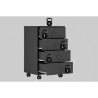 Mesa Cabeceira Casal Presence C- 4 Gavetas Amêndola Touch - Demóbile - 5