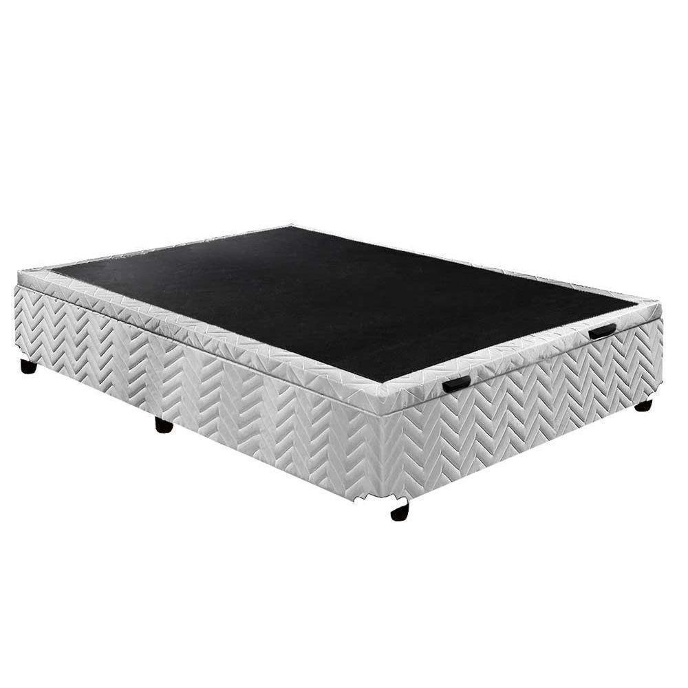Cama Box Baú Solteiro Universal Tecido White (79x198x36) - Paropas - 5