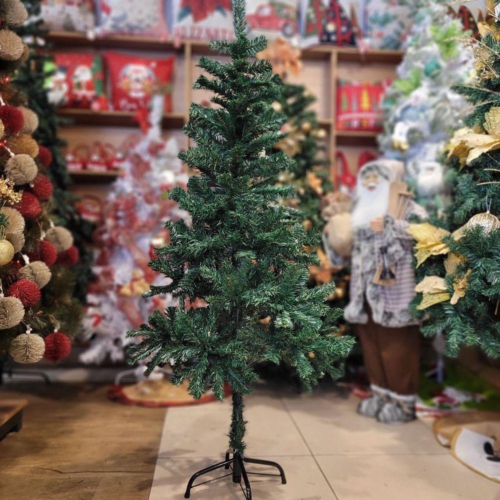Árvore De Natal Pinheiro Verde Prime Tradicional 300 Galhos 1,50m Pés De Ferro - Bela Flor - 2