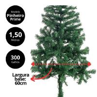 Árvore De Natal Pinheiro Verde Prime Tradicional 300 Galhos 1,50m Pés De Ferro - Bela Flor - 6