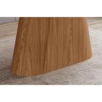 Mesa P- Cozinha Olivia Sc121 C- Tampo Madeirado C- Vidro Curvo 200x90cm Nature-off White - Henn - 5