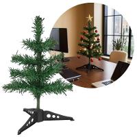 Mini árvore De Natal Enfeite De Mesa 30cm 25 Galhos Base Tripé Tradicional - 1