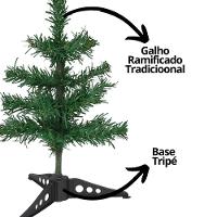 Mini árvore De Natal Enfeite De Mesa 30cm 25 Galhos Base Tripé Tradicional - 5