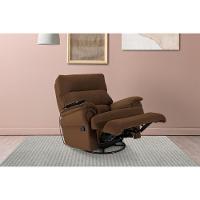 Poltrona Reclinável C- Massagem P- Sala Mh 1217 Two Way Suede Marrom - Herval - 1