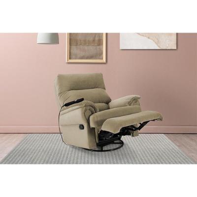 Poltrona Reclinável Mh 1217 Two Way com Massagem Suede Bege para Sala de Estar Herval