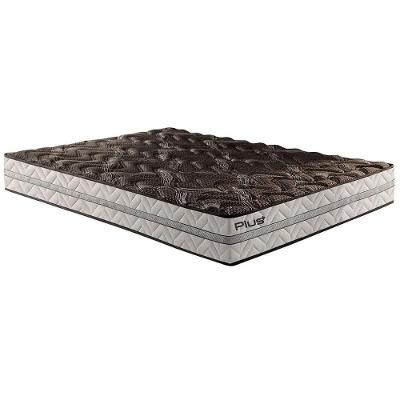 Colchão Queen Espuma D33 Pasquale Plus Euro Pillow Black (158x198x30) - Paropas