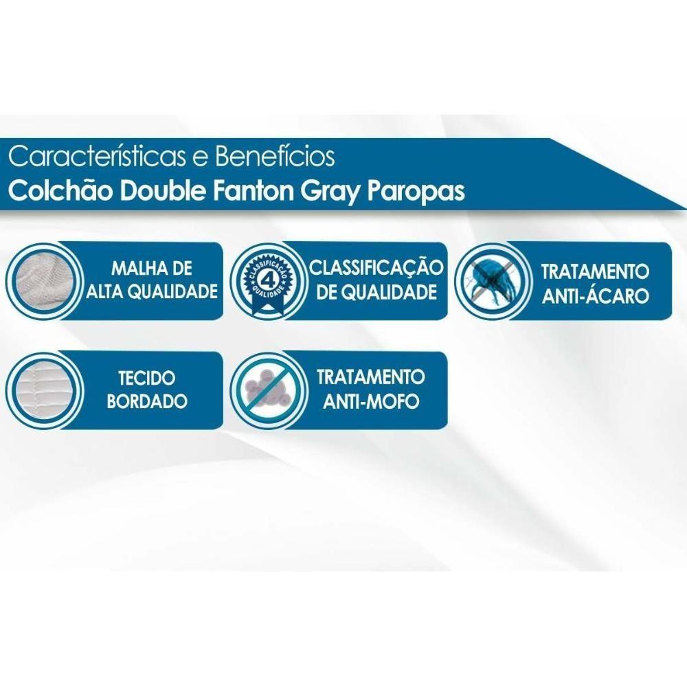 Colchão King Anatômico Double Fanton Gray (193x203x24) - Paropas - 2