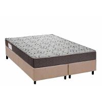Cama Box Queen: Colchão Ortopédico Ortobom D45 Iso 150 Mega Firme + Base Crc Suede Clean (158x198) - 1