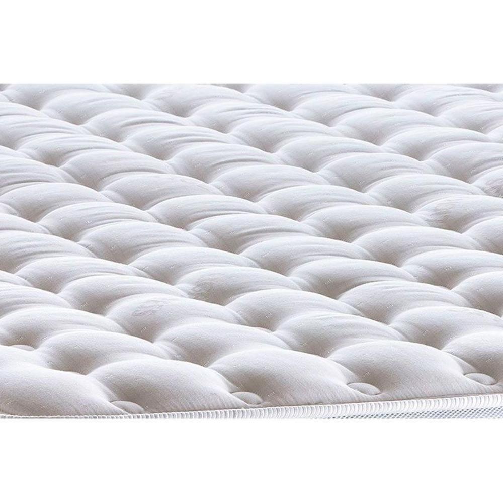 Cama Box Casal: Colchão Molas Pocket Ensacadas Castor Light Stress Oxygen New Plush + Base Crc Suede Gray (138x188) - 2