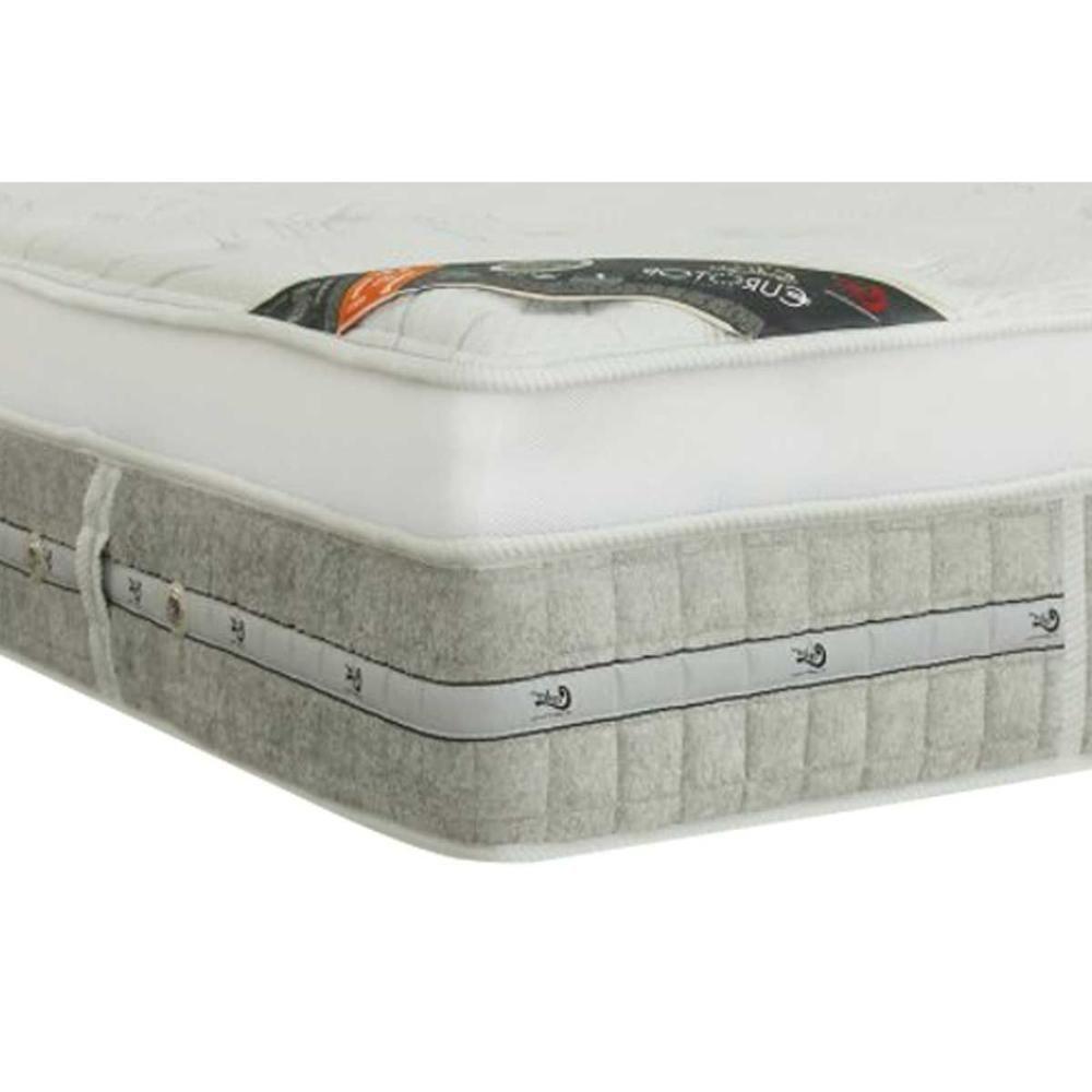 Cama Box Solteiro: Colchão Molas Pocket Ensacadas Castor Summer Winter + Base Crc Suede Gray (88x188) - 2